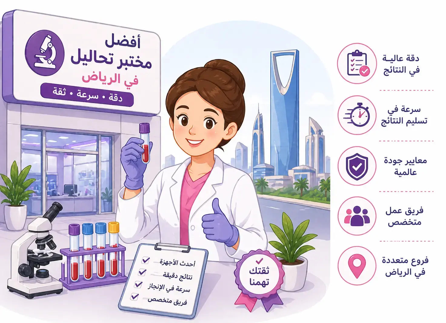 أفضل مختبر تحاليل بالرياض